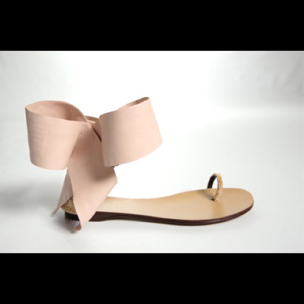 🌸SOLD🌸 Aminah Abdul Jillil Big Bow Sandals